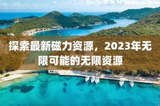 探索最新磁力資源，2023年無限可能的無限資源