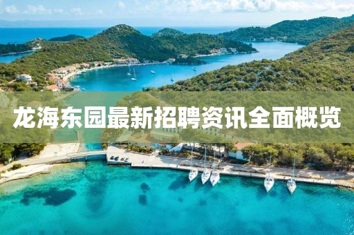 龍海東園最新招聘資訊全面概覽