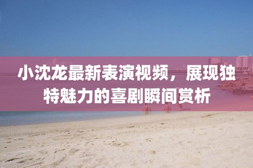 小沈龍最新表演視頻，展現(xiàn)獨特魅力的喜劇瞬間賞析