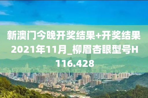 新澳門今晚開獎結果+開獎結果2021年11月_柳眉杏眼型號H116.428