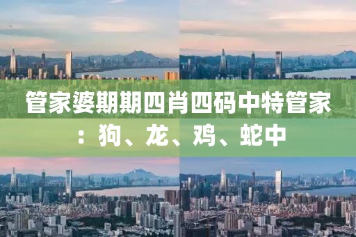管家婆期期四肖四碼中特管家：狗、龍、雞、蛇中