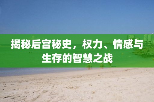 揭秘后宮秘史，權(quán)力、情感與生存的智慧之戰(zhàn)