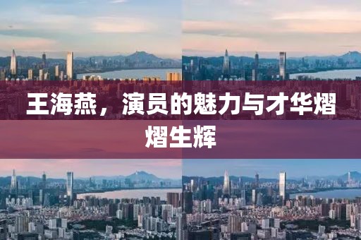 王海燕，演員的魅力與才華熠熠生輝