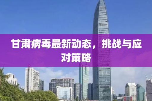 甘肅病毒最新動(dòng)態(tài)，挑戰(zhàn)與應(yīng)對(duì)策略